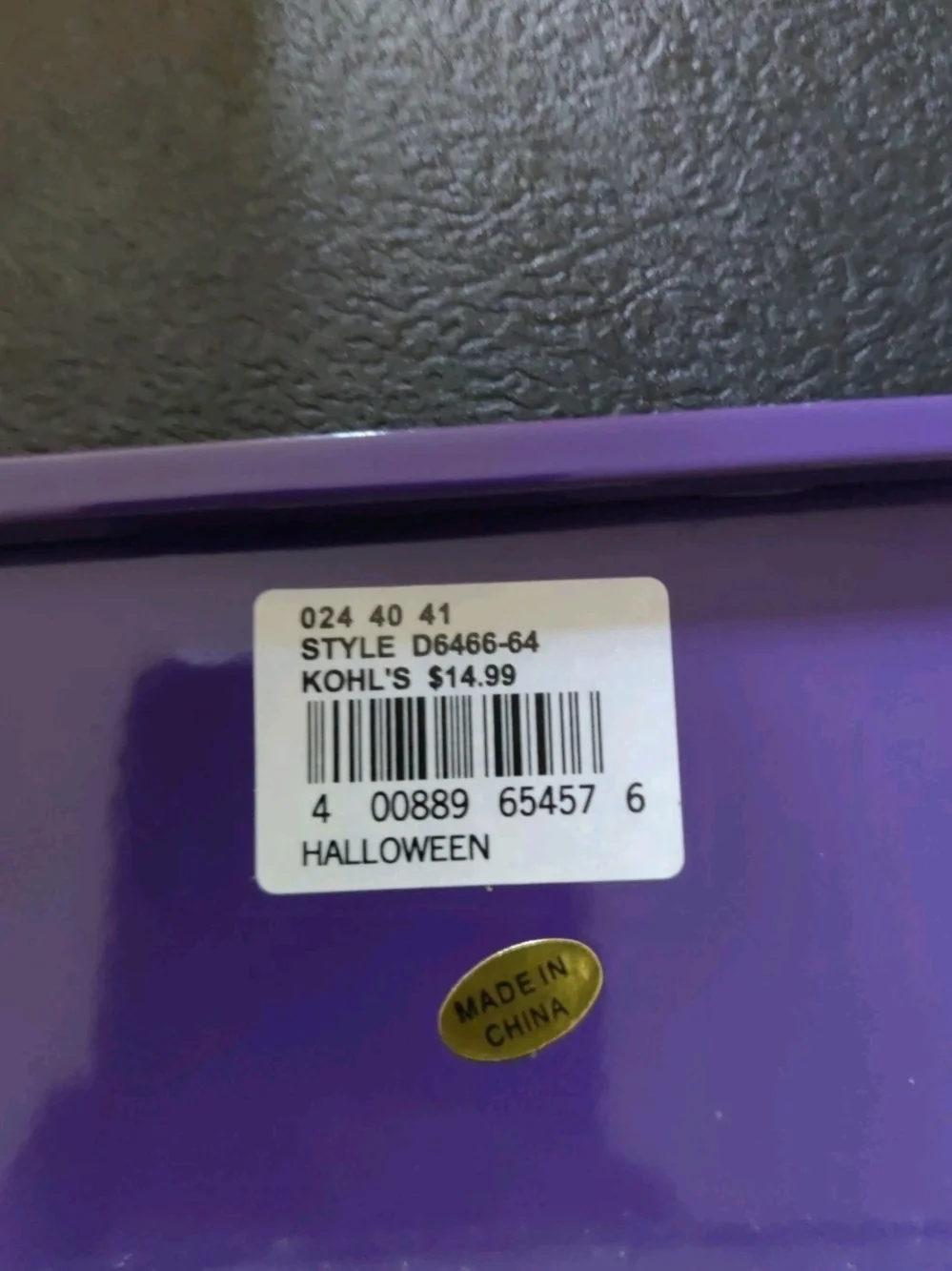 Kohl's Halloween Pumpkin Photo Frame in Purple, Orange, Green